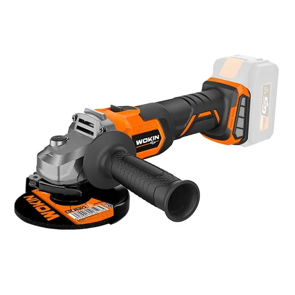 Emerilhadeira 4.1/2'' 20V De Lítio A Bateria + Bateria 4 Ah + Carregador Rápido de 4Ah 220V Industrial Wokin