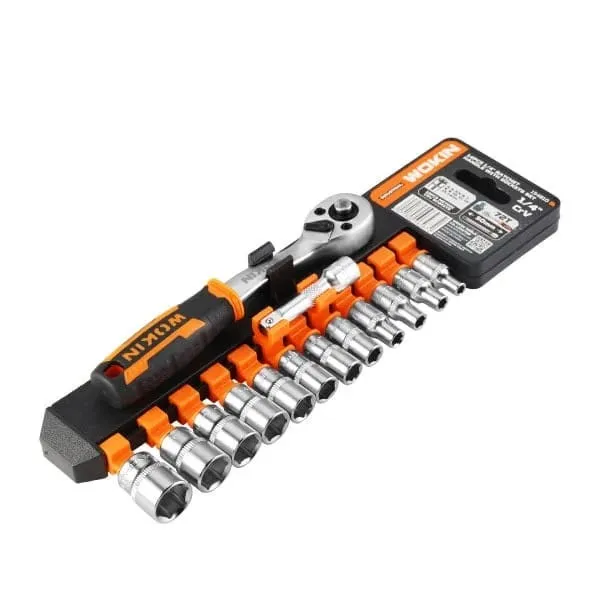 Jogo De Soquete 1/4'' 14 Peças Industrial Wokin