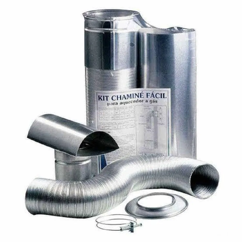 kit Chaminé Fácil 80 x 370mm Alumínio Westaflex