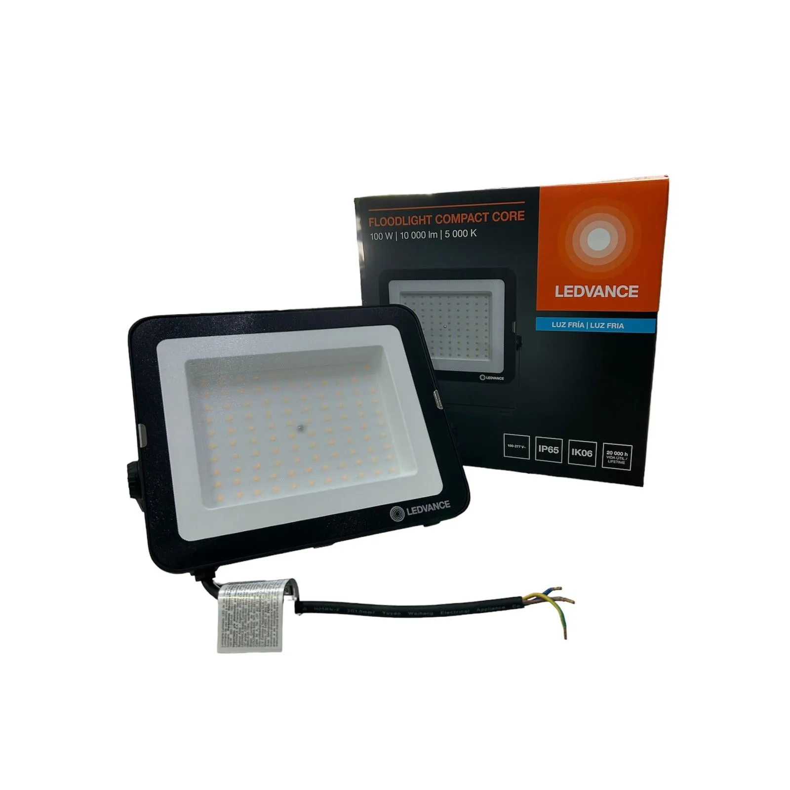 Projetor Floodlight Compact 100W 5000K IP65 Bivolt Preto Ledvance
