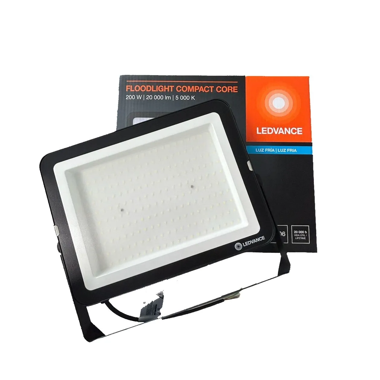 Projetor Floodlight Compact 200W 5000K IP65 Bivolt Preto Ledvance