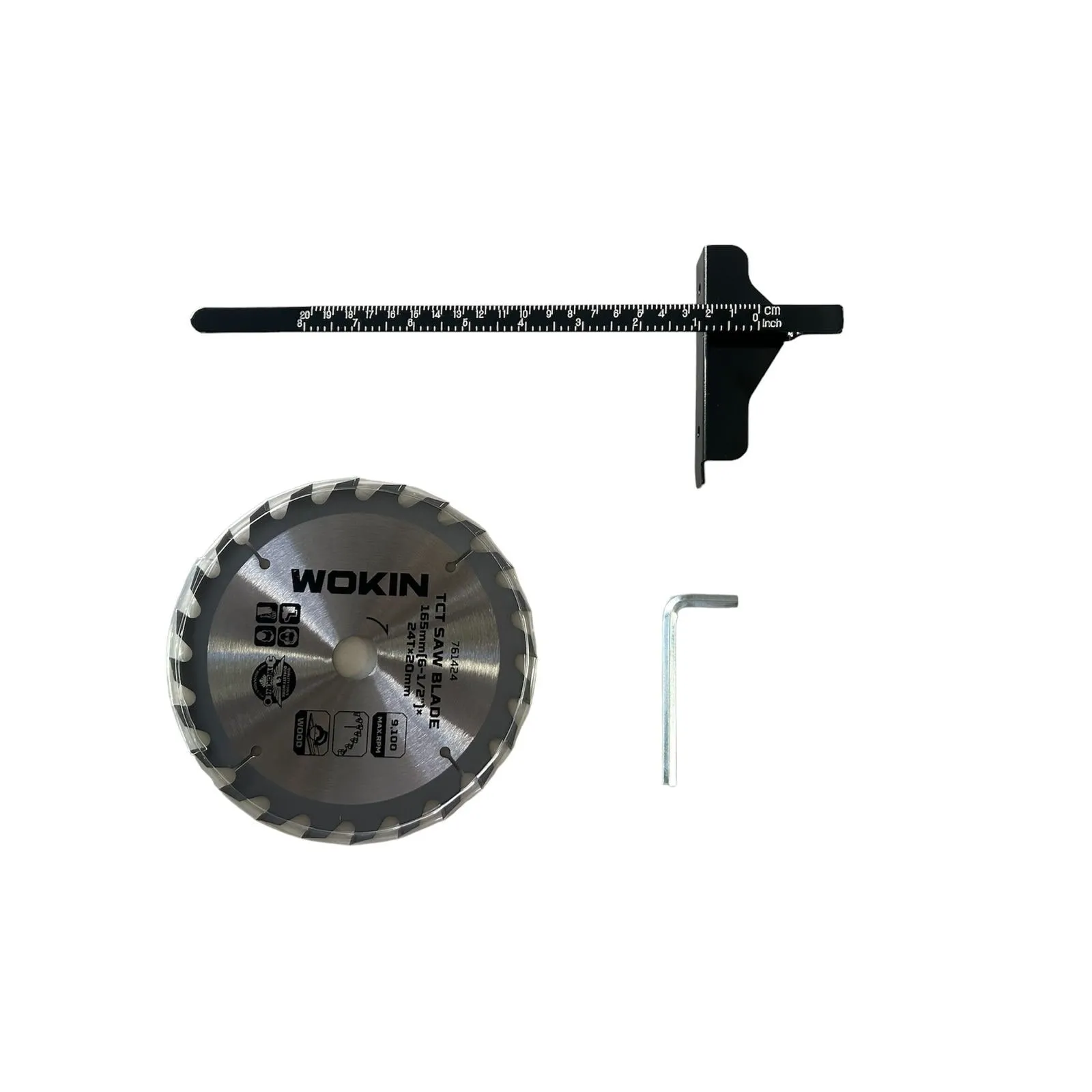 Serra Circular 20V De Lítio A Bateria + Bateria 4Ah + Carregador Rápido de 4Ah 220V Industrial Wokin