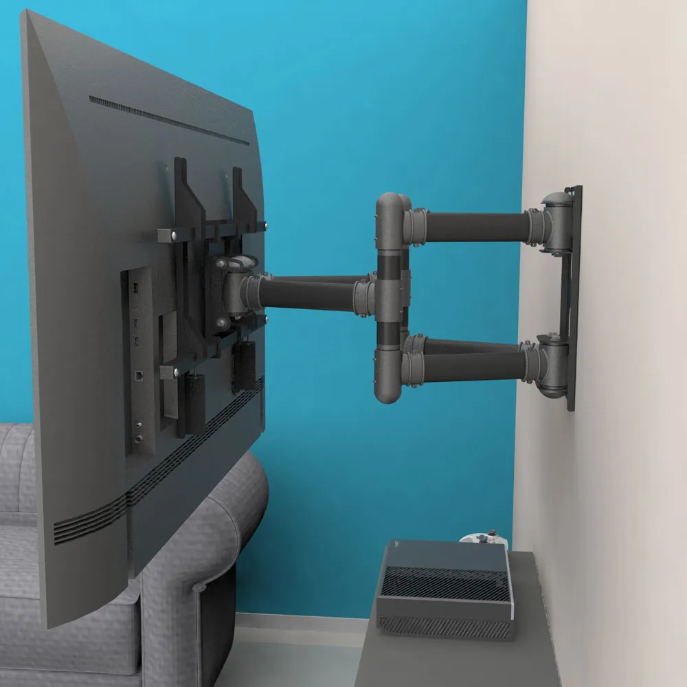 Suporte Para Tv Triarticulado De 40'' a 100'' Com Inclinação Stpa 100 Multivisão
